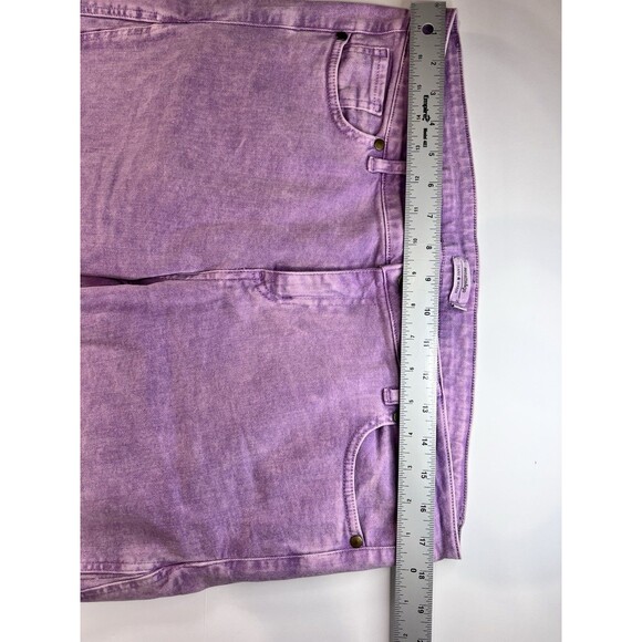 Renatta&go Flair Leg Jeans Cut Off Woman’s Sz 42 Dyed Purple. OOAK‎ - Picture 2 of 10